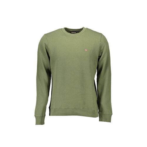 Napapijri Men's Green Cotton Sweater - XL - Main Image