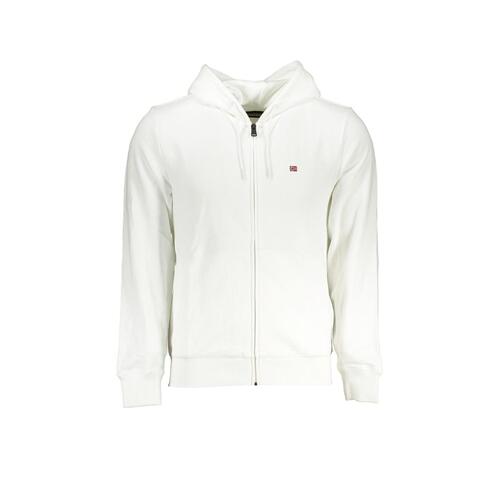 Napapijri Men's White Cotton Sweater - XL - Main Image