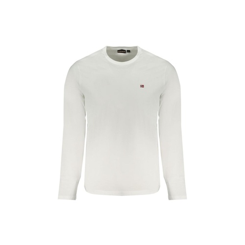Napapijri Men's White Cotton T-Shirt - 2XL - Main Image