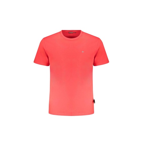 Napapijri Men's Red Cotton T-Shirt - 2XL - Main Image