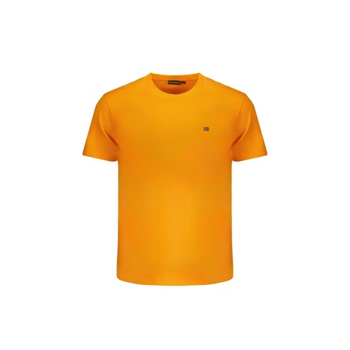 Napapijri Men's Orange Cotton T-Shirt - 2XL - Main Image