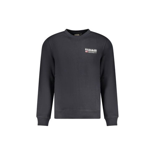 Napapijri Men's Black Cotton Sweater - XL - Main Image