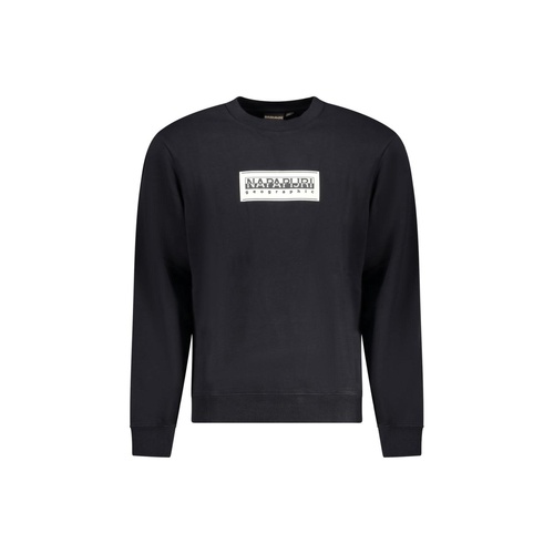 Napapijri Men's Black Cotton Sweater - 2XL - Main Image