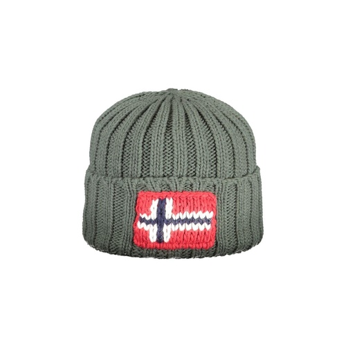 Napapijri Men's Green Acrylic Hats & Cap - One Size - Main Image