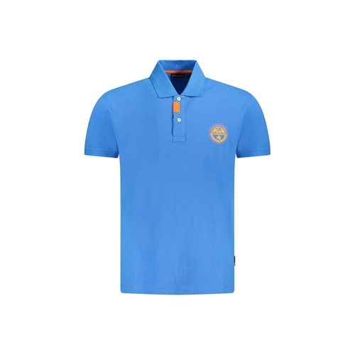 Napapijri Men's Blue Cotton  Polo Shirt - S - Main Image