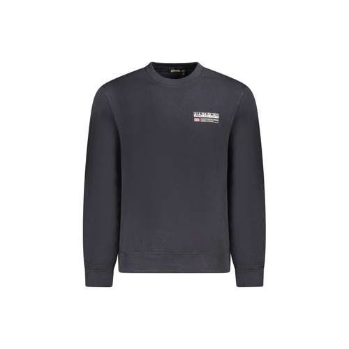 Napapijri Men's Black Cotton  Sweater - XL - Main Image