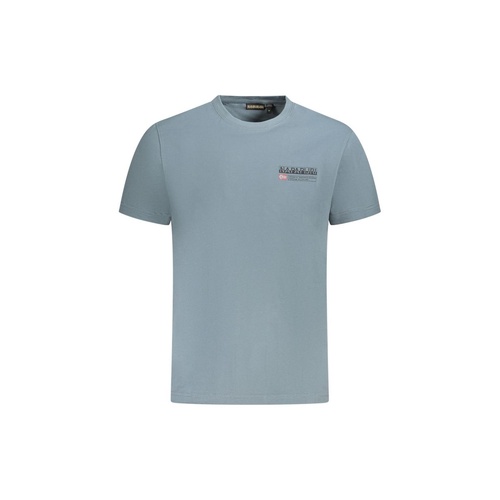 Napapijri Men's Gray Cotton  T-Shirt - L - Main Image