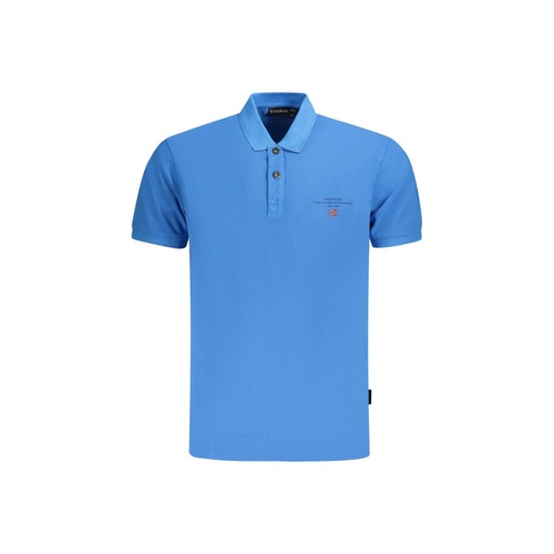 Napapijri Men's Blue Cotton  Polo Shirt - S - Main Image