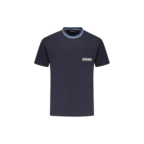 Napapijri Men's Blue Cotton T-Shirt - S - Main Image