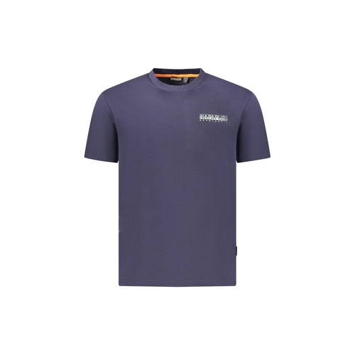 Napapijri Men's Blue Cotton  T-Shirt - XL - Main Image