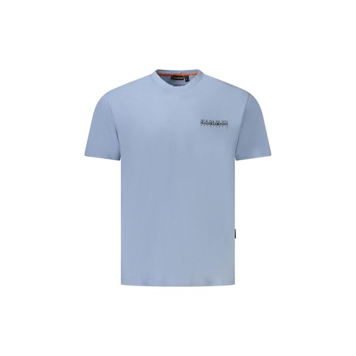 Napapijri Men's Light Blue Organic Cotton  TShirt - 2XL - Main Image