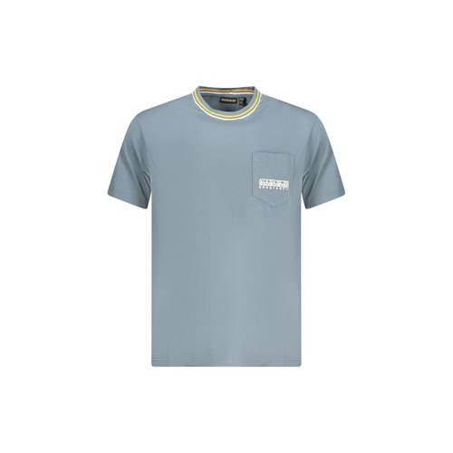 Napapijri Men's Gray Cotton  T-Shirt - 2XL - Main Image