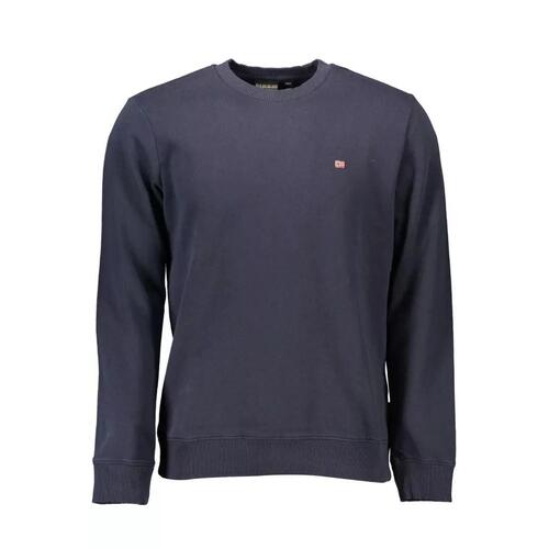 Napapijri Men's Blue Cotton Sweater - M - Main Image