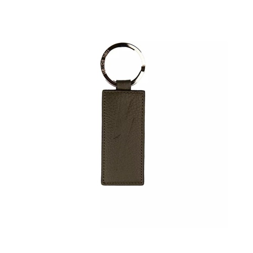 Neil Barrett Men's Emerald Elegance Leather Keychain - One Size - Main Image