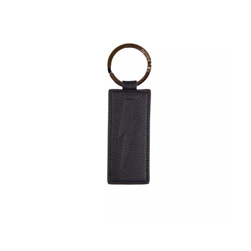 Leather Keychain with Sleek Design One Size Men - Main Image