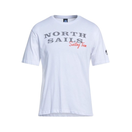 North Sails Men's Pristine White Rubber Logo Tee - M - Main Image