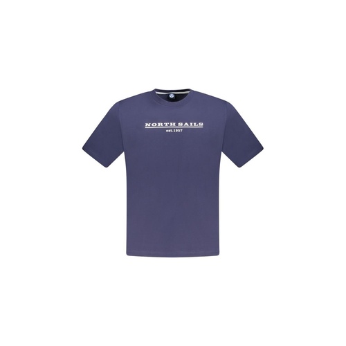 North Sails Men's Blue Cotton T-Shirt - S - Main Image