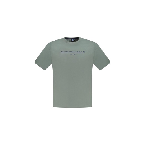 North Sails Men's Green Cotton T-Shirt - M - Main Image