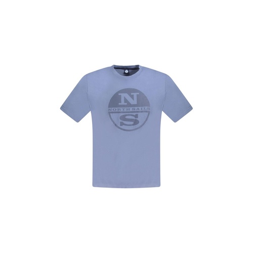 North Sails Men's Blue Cotton  T-Shirt - 2XL - Main Image