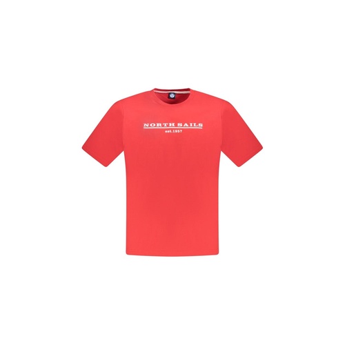 North Sails Men's Red Cotton  T-Shirt - L - Main Image