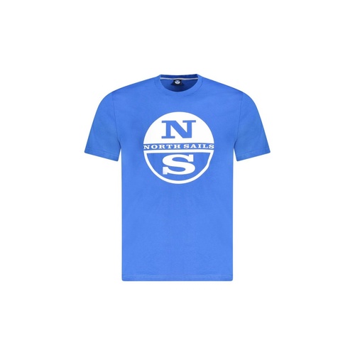 North Sails Men's Blue Cotton T-Shirt - M - Main Image