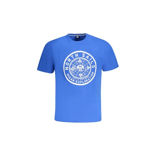 North Sails Men's Blue Cotton T-Shirt - S - Main Image