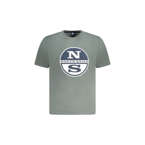 North Sails Men's Green Cotton T-Shirt - S - Main Image
