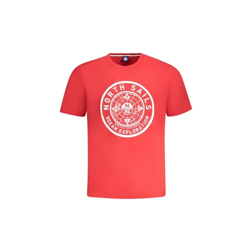 North Sails Men's Red Cotton T-Shirt - L - Main Image