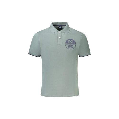 North Sails Men's Green Cotton Polo Shirt - M - Main Image
