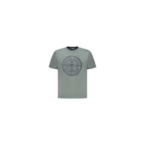 North Sails Men's Green Cotton T-Shirt - L - Main Image
