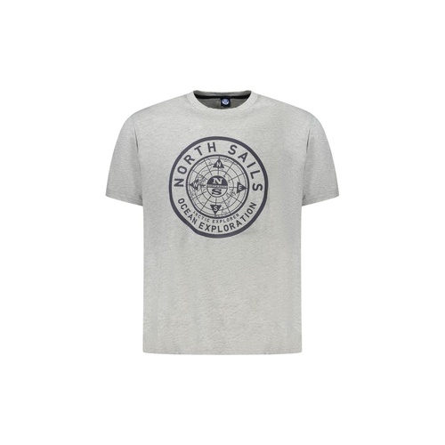 North Sails Men's Gray Cotton T-Shirt - 2XL - Main Image