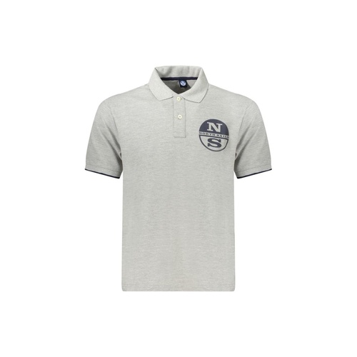 North Sails Men's Gray Cotton  Polo Shirt - L - Main Image