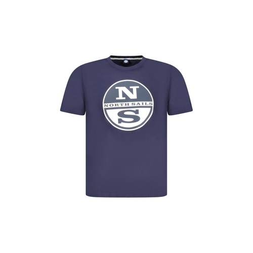 North Sails Men's Blue Cotton T-Shirt - M - Main Image