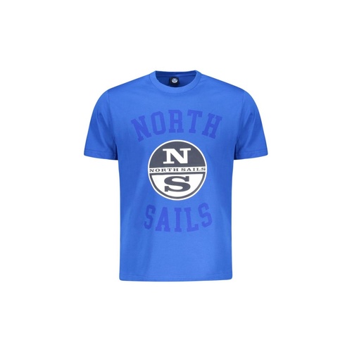 North Sails Men's Blue Cotton  T-Shirt - L - Main Image