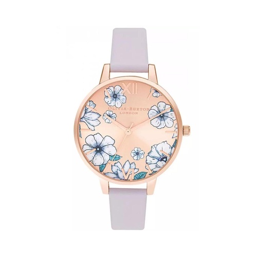 Olivia Burton Women's Purple Leather Watch - One Size - Main Image