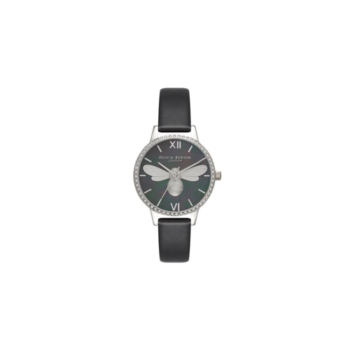 Olivia Burton Women's Black Synthetic Leather Watch - One Size - Main Image