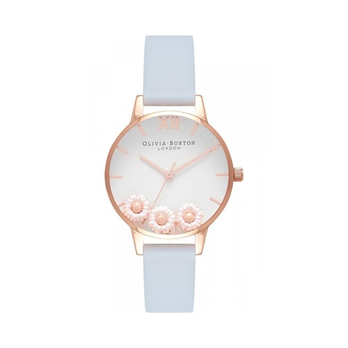 Olivia Burton Women's Blue Synthetic Leather Watch - One Size - Main Image
