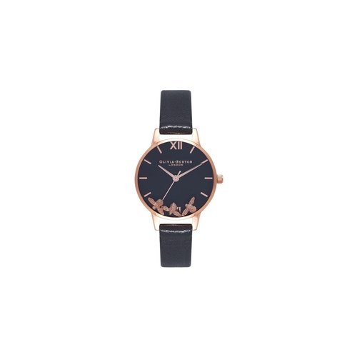 Olivia Burton Women's Black Synthetic Leather Watch - One Size - Main Image