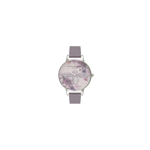 Olivia Burton Women's Gray Synthetic Leather Watch - One Size - Main Image