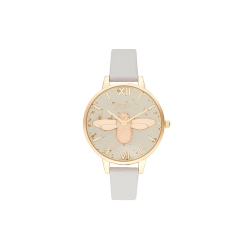Olivia Burton Women's Gray Synthetic Leather Watch - One Size - Main Image