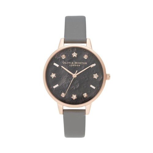 Olivia Burton Women's Gray Leather Watch - One Size - Main Image