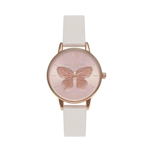 Olivia Burton Women's White Synthetic Leather Watch - One Size - Main Image