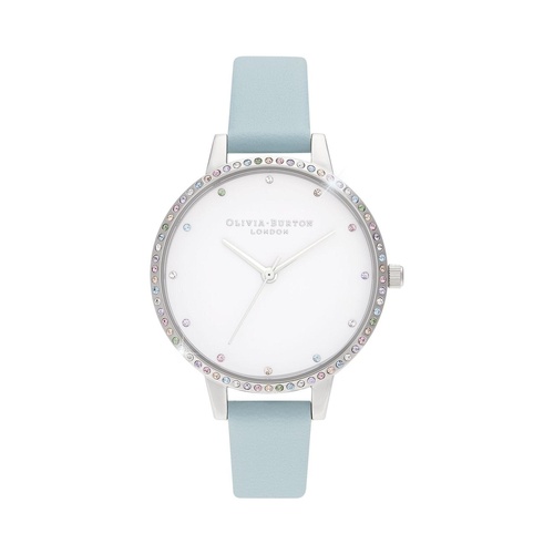 Olivia Burton Women's Blue Synthetic Leather Watch - One Size - Main Image