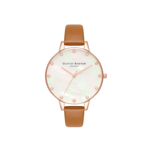 Olivia Burton Women's Brown Synthetic Leather Watch - One Size - Main Image