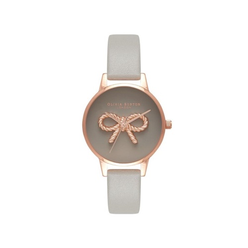 Olivia Burton Women's Gray Synthetic Leather Watch - One Size - Main Image