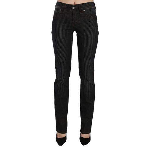 Mid Waist Slim Fit Corduroy Jeans with Logo Details W26 US Women - Main Image