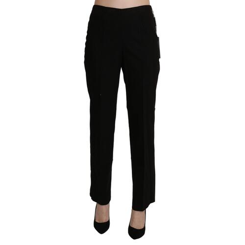 Black High Waist Straight Pants 44 IT Women - Main Image