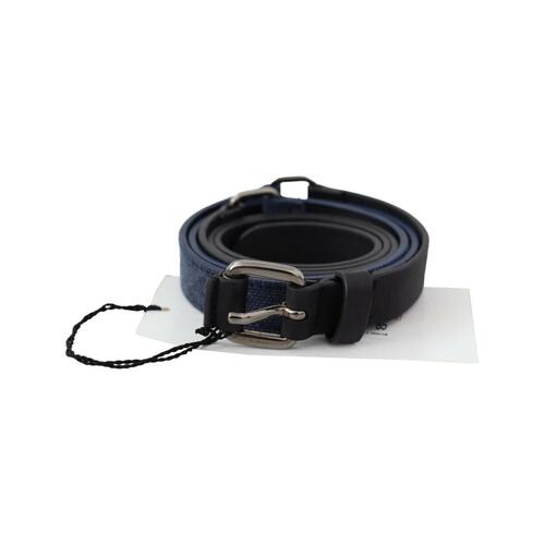 Classic Black Leather Belt with Buckle Fastening by CNC Costume National 85 cm Women - Main Image
