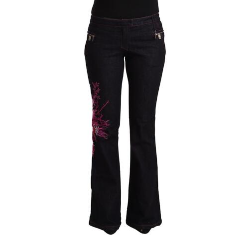 EXTE Cotton Stretch Mid Waist Flared Denim Jeans 42 IT Women - Main Image