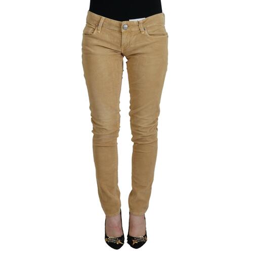 Authentic ACHT Skinny Jeans with Low Waist Corduroy Design W26 US Women - Main Image